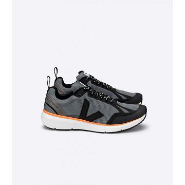 Pantofi Dama Veja CONDOR 2 ALVEOMESH Black/Orange | RO 490JPQ
